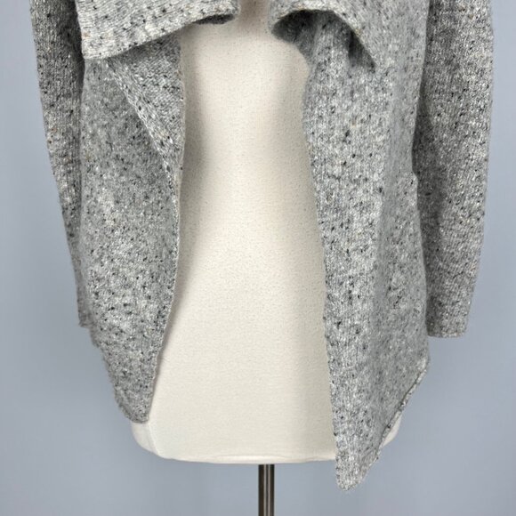 Eileen Fisher Womens Shawl Collar Jacket Cardigan Gray Wool Mohair size Medium - Picture 3 of 10